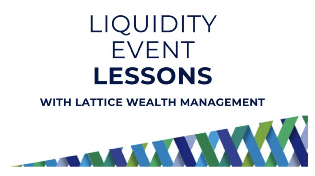 liquidity event lessons